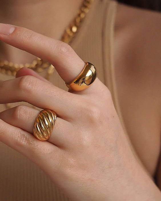 Gold Statement Rings for Women