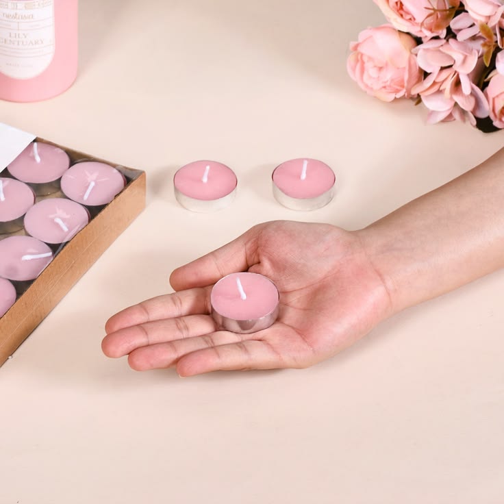 Rose Tealight Candles – Pack of 50