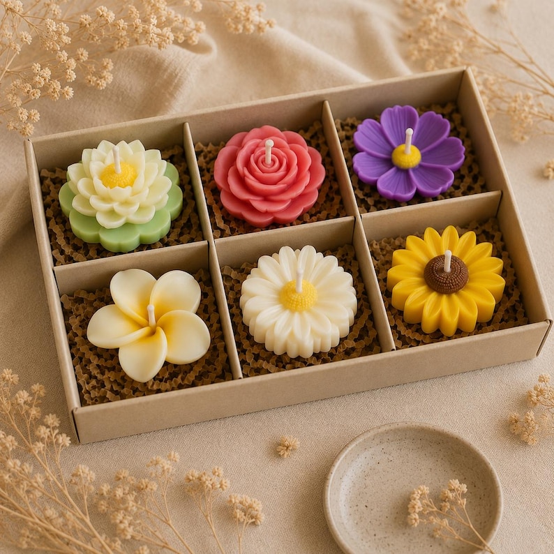 Garden in Bloom — Handcrafted Floral Soy Candle Gift Set