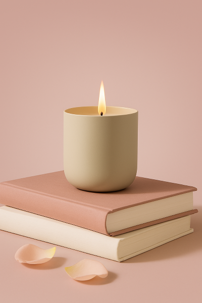 blush harmony | soy wax candle by litauraa