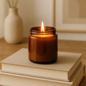 amber ember | minimalist jar candle