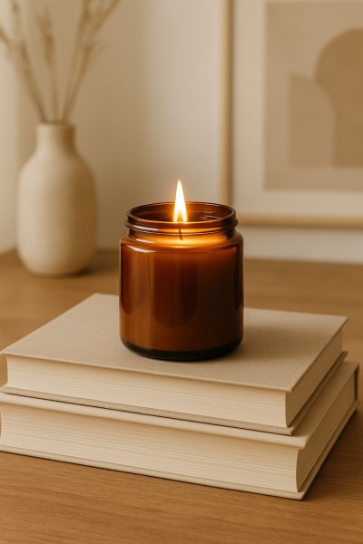 amber ember | minimalist jar candle