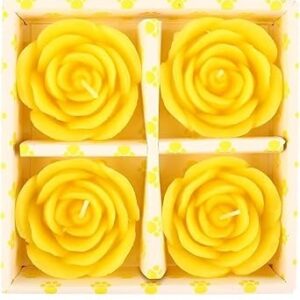 Rose Candles in Many Colours | set of 4