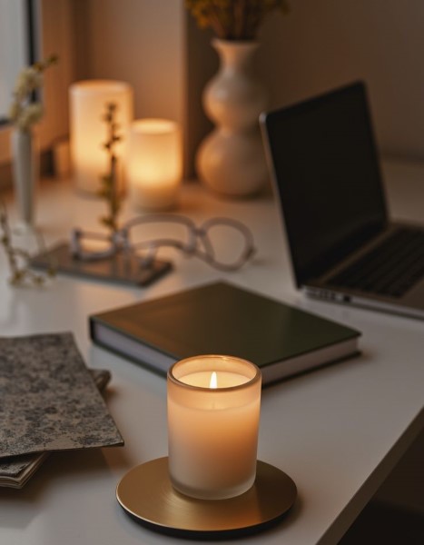 evening glow | amber candle for calm focus