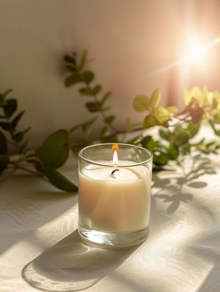 sunrise serenity | botanical glass candle