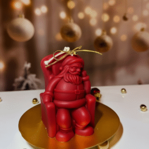 Santa chair candle